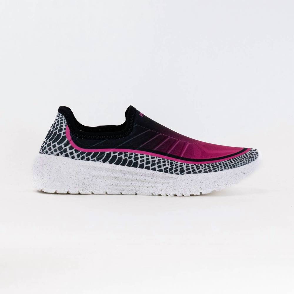 NEW PSUDO women's racer sport shoes in pink/smoke